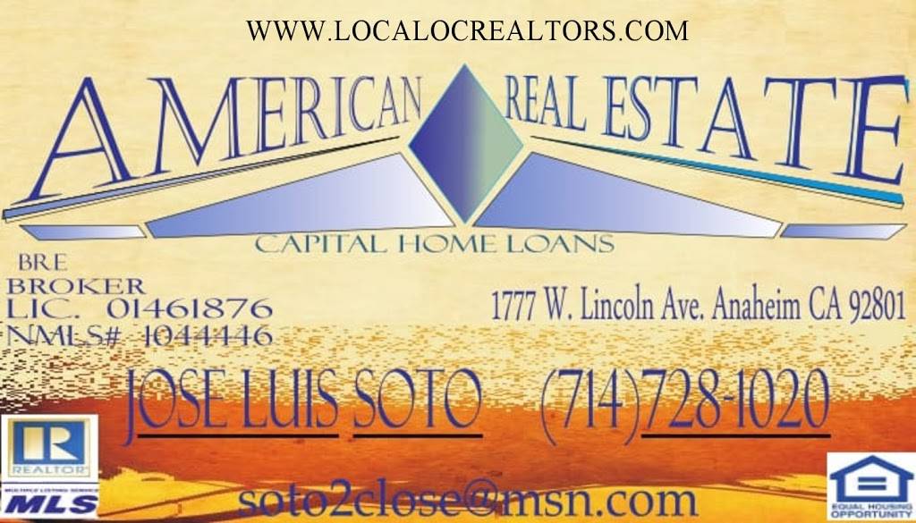 Jose Luis Soto American Real Estate Capital Home Loans | 1777 W Lincoln Ave, Anaheim, CA 92801, USA | Phone: (714) 728-1020