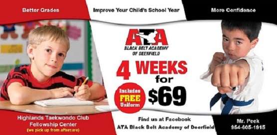 ATA Martial Arts | 501 NE 48th St, Pompano Beach, FL 33064, USA | Phone: (954) 605-1915