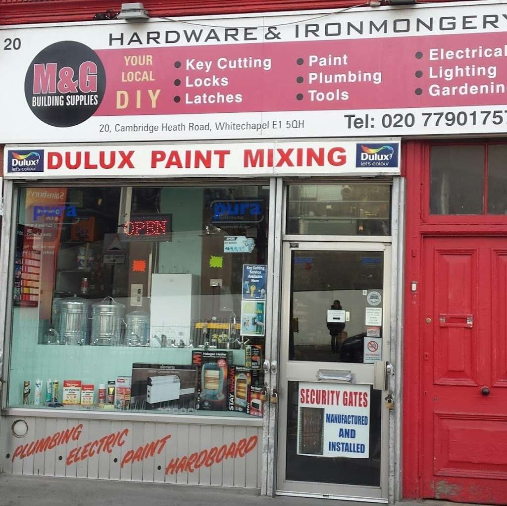 M&G DIY | 20 Cambridge Heath Rd, London E1 5QH, UK | Phone: 020 7790 1757