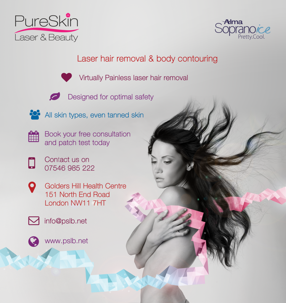 PureSkin Laser & Beauty | Golders Hill Health Centre, 151 North End Road, London NW11 7HT, UK | Phone: 07546 985222