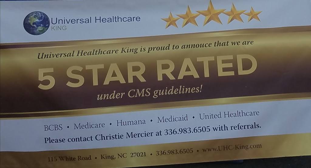 Universal Healthcare/King | 115 White Rd, King, NC 27021, USA | Phone: (336) 983-6505