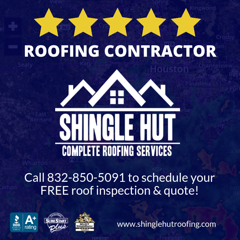 Shingle Hut Complete Roofing Services | 16518 House & Hahl Rd, Cypress, TX 77433, USA | Phone: (832) 678-8121