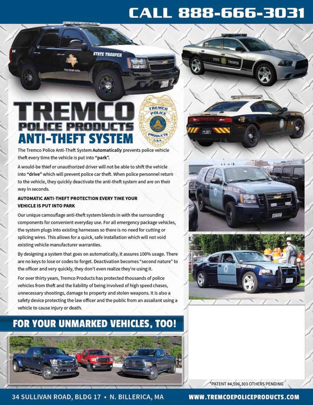 Tremco Police Products | 34 Sullivan Rd #17, North Billerica, MA 01862, USA | Phone: (781) 275-7692