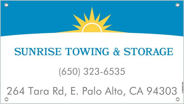 SUNRISE TOWING & STORAGE | 264 Tara Rd, Palo Alto, CA 94303, USA | Phone: (650) 323-6535