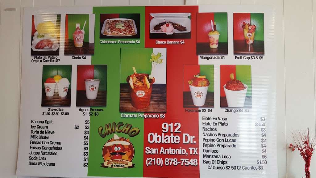 Chicho Botanas & Snacks | 912 Oblate Dr, San Antonio, TX 78216, USA | Phone: (210) 878-7548