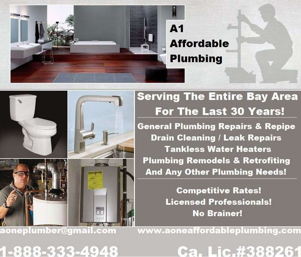 A-1 Plumbing & Water Heaters | 525 San Leandro Blvd, San Leandro, CA 94577, USA | Phone: (510) 382-9922