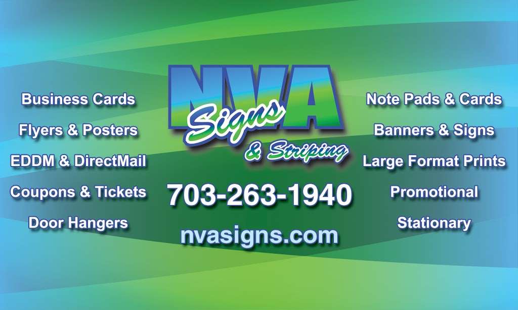 NVA Signs & Striping | 10448 Business Center Ct, Manassas, VA 20110, USA | Phone: (703) 263-1940