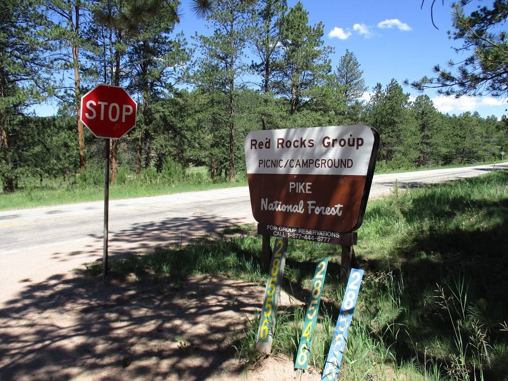 RED ROCKS GROUP CAMPGROUND | Red Rocks Campground Rd, Woodland Park, CO 80863, USA | Phone: (719) 636-1602