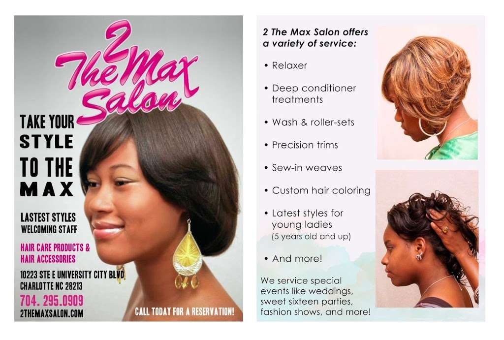 2 The Max Salon | 10223 University City Blvd, Charlotte, NC 28213, USA | Phone: (704) 295-0909