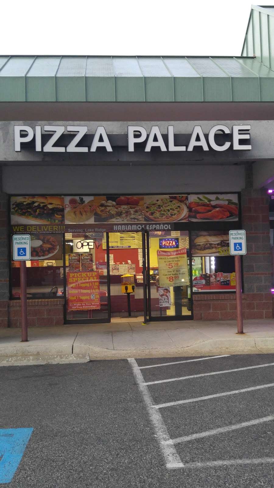 Pizza Palace | 13243 Occoquan Rd, Woodbridge, VA 22191, USA | Phone: (703) 492-2929
