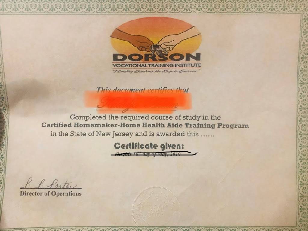 Dorson Vocational Training Institute | 280 S Harrison St #300, East Orange, NJ 07018, USA | Phone: (973) 676-6300