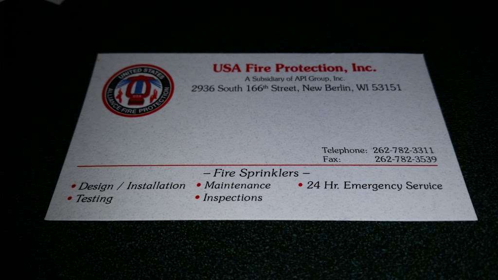 US Fire Protection | 250 Patrick Blvd, Brookfield, WI 53045, USA | Phone: (262) 754-6200