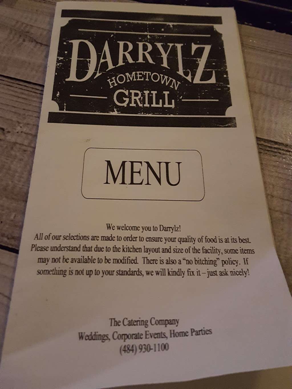 Darrylz Hometown Grille | 116 Main St, Womelsdorf, PA 19567, USA | Phone: (484) 930-1100