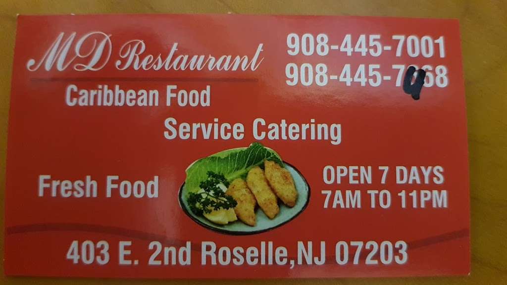 MD Restaurant | 403 E 2nd Ave, Roselle, NJ 07203, USA | Phone: (908) 445-7001