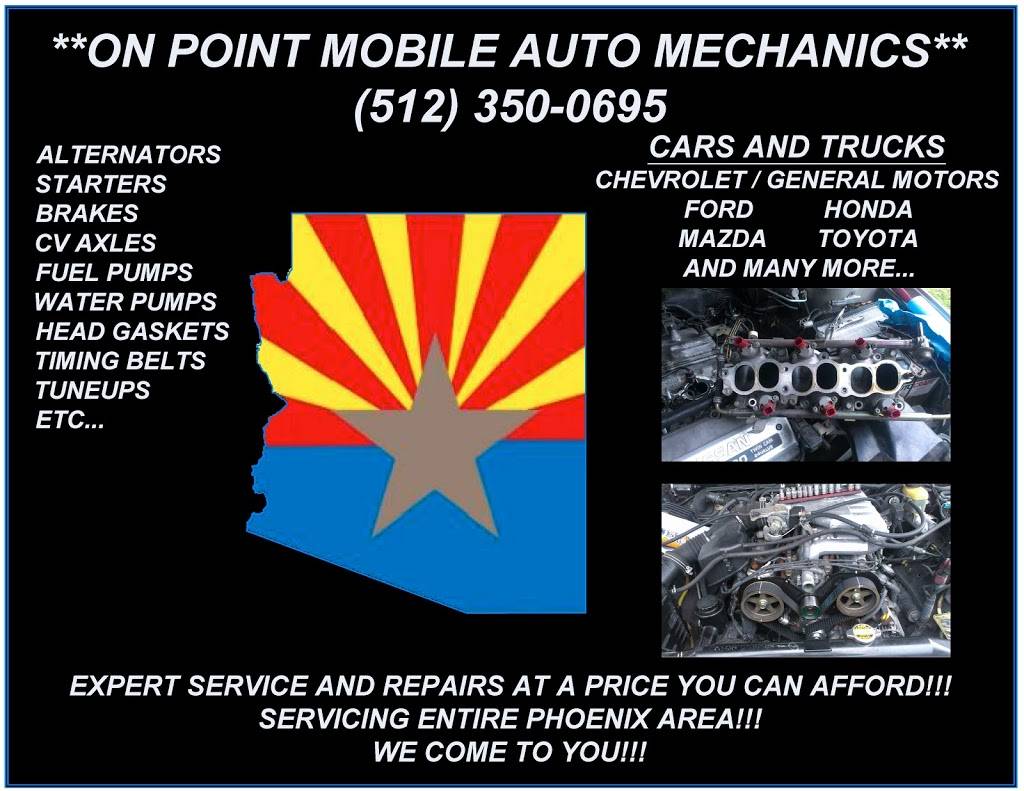 Onpoint Mobile Auto Mechanics AZ | 2647 N 48th Ln, Phoenix, AZ 85035, USA | Phone: (512) 350-0695