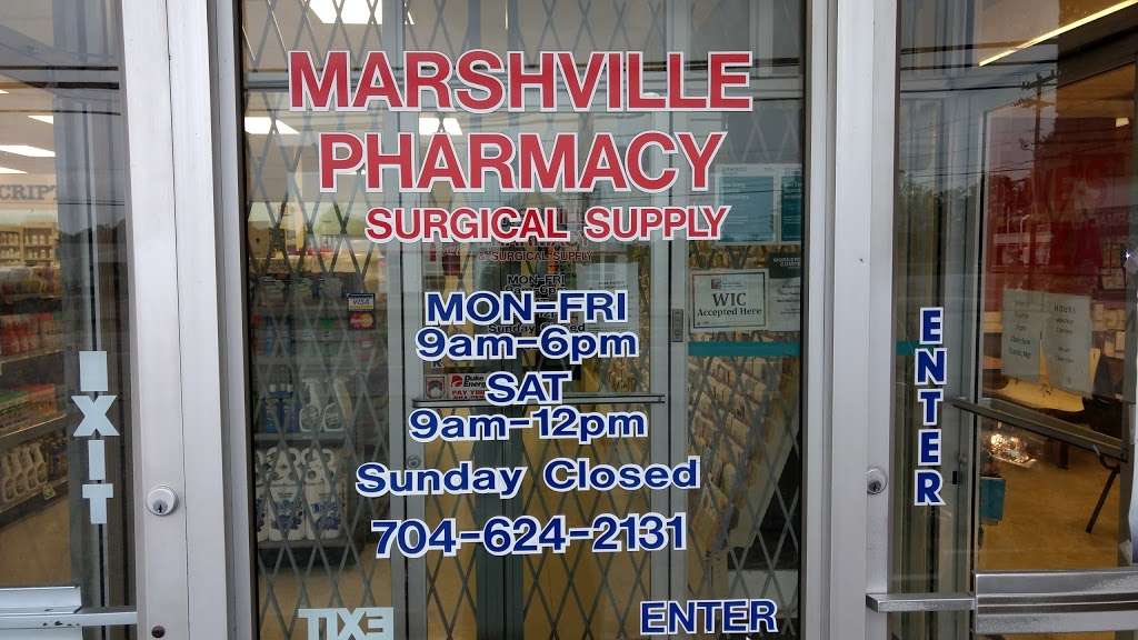 MARSHVILLE PHARMACY & SURGICAL SUPPLY | 6330 W Marshville Blvd A, Marshville, NC 28103, USA | Phone: (704) 624-2131