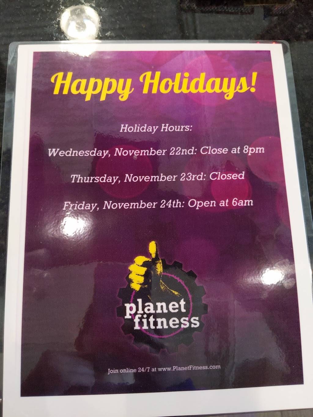 planet fitness holiday hours labor day