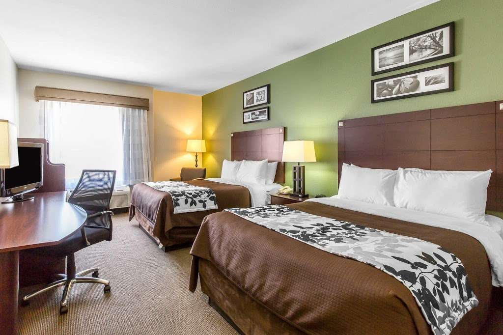 Sleep Inn & Suites Bush Intercontinental - IAH East | 18150 McKay Dr, Humble, TX 77338 | Phone: (281) 446-4683