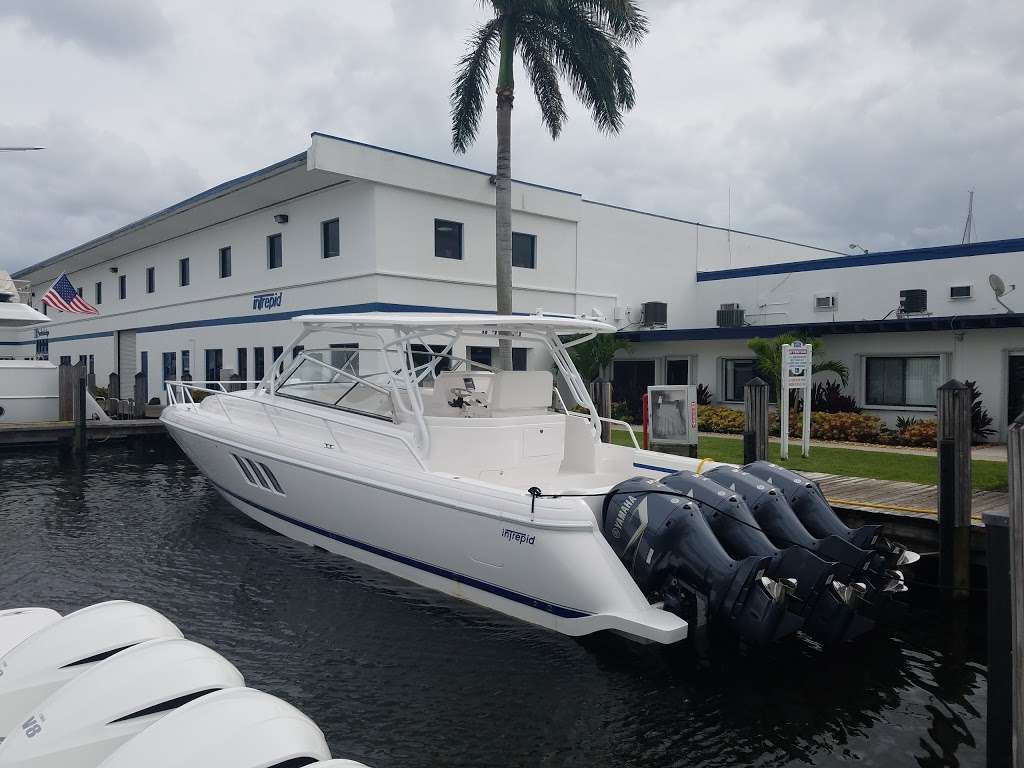 Intrepid Powerboats Sales Headquarters | 805 NE 3rd St, Dania Beach, FL 33004, USA | Phone: (954) 922-7544