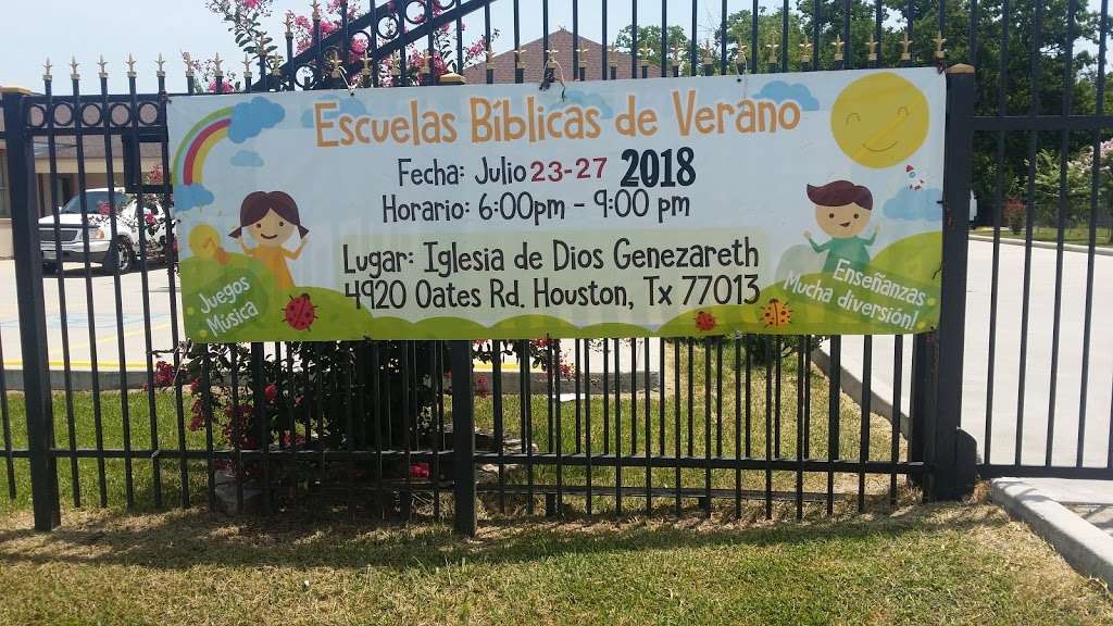 Genezareth Iglesia De Dios | 4920 Oates Rd, Houston, TX 77013 | Phone: (713) 674-5961