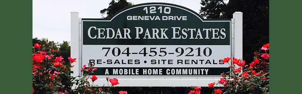 Cedar Park Estates | 1210 Geneva Dr, Concord, NC 28025, USA | Phone: (704) 455-9210