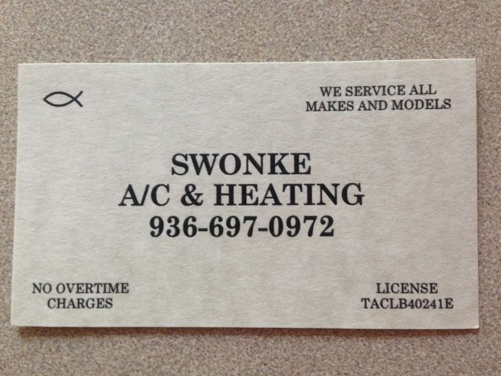 Swonke A/C & Heating | 15916 Grand Flower, Plantersville, TX 77363, USA | Phone: (936) 697-0972