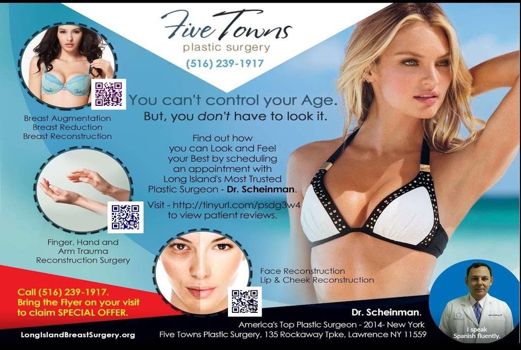 Five Towns Plastic Surgery | 135 Rockaway Turnpike, Lawrence, NY 11559 | Phone: (516) 239-1917