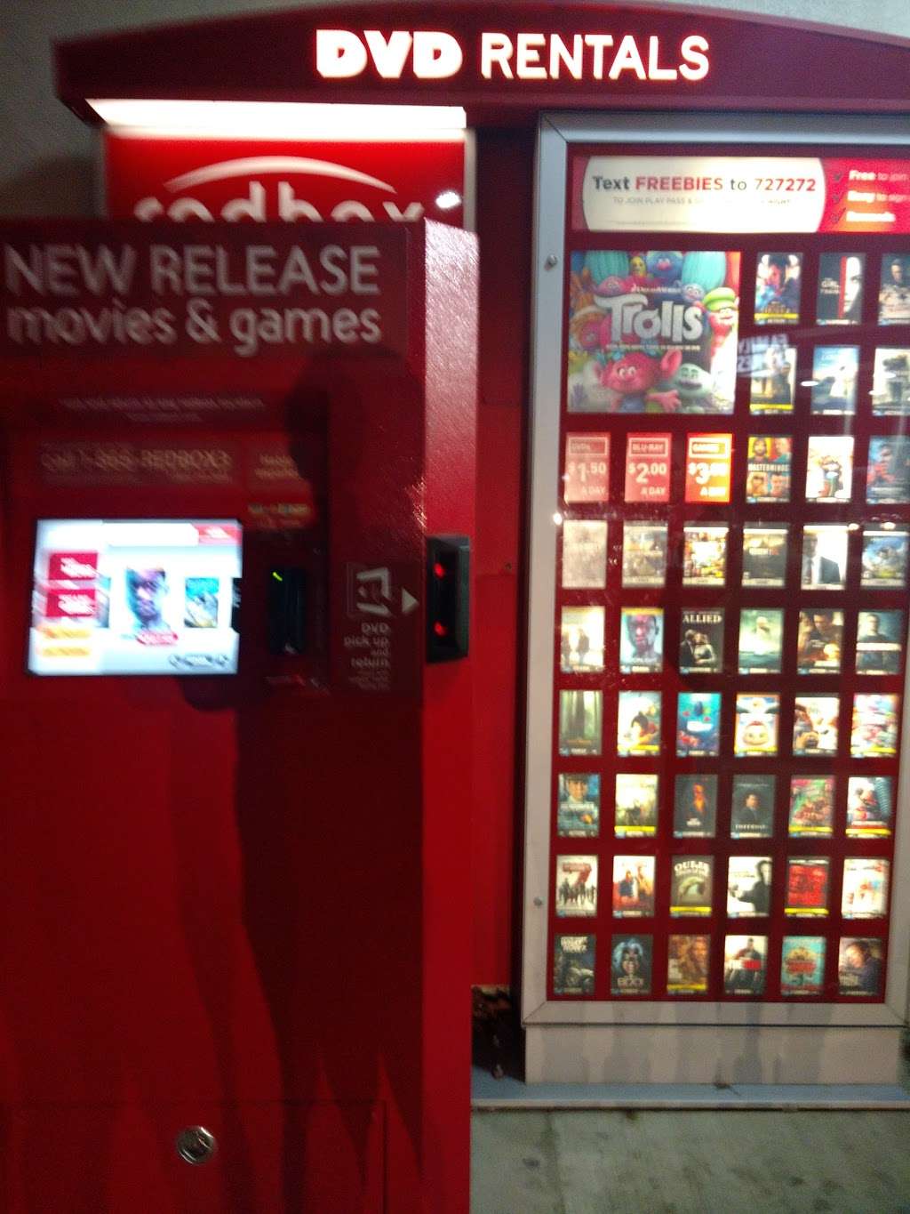 Redbox | 104 S Main St, Kouts, IN 46347 | Phone: (866) 733-2693
