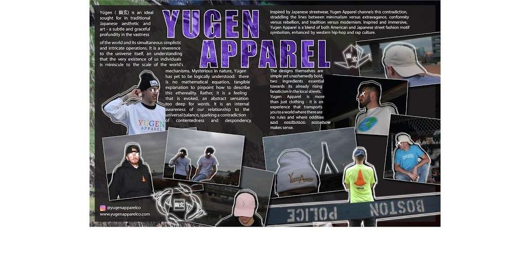 Yugen Apparel | 24 Misty Ln, Pelham, NH 03076 | Phone: (603) 635-8722