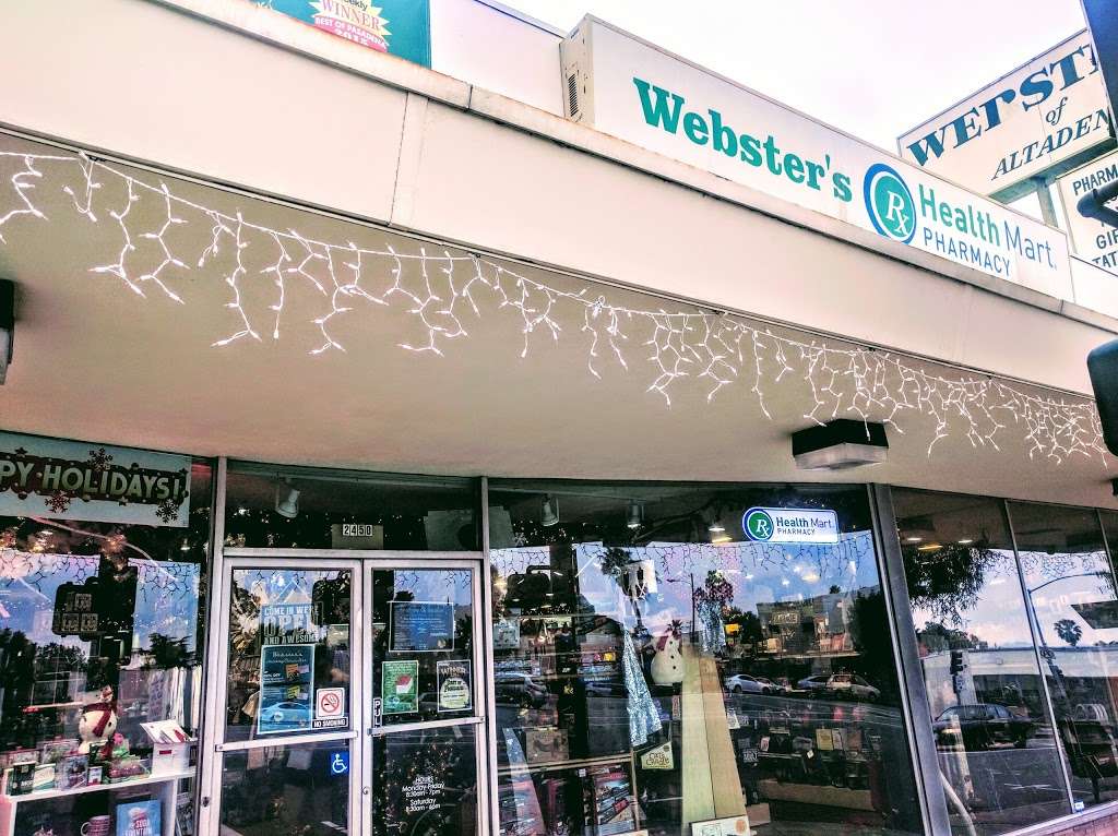 Websters Community Pharmacy | 2450 Lake Ave, Altadena, CA 91001, USA | Phone: (626) 797-1163