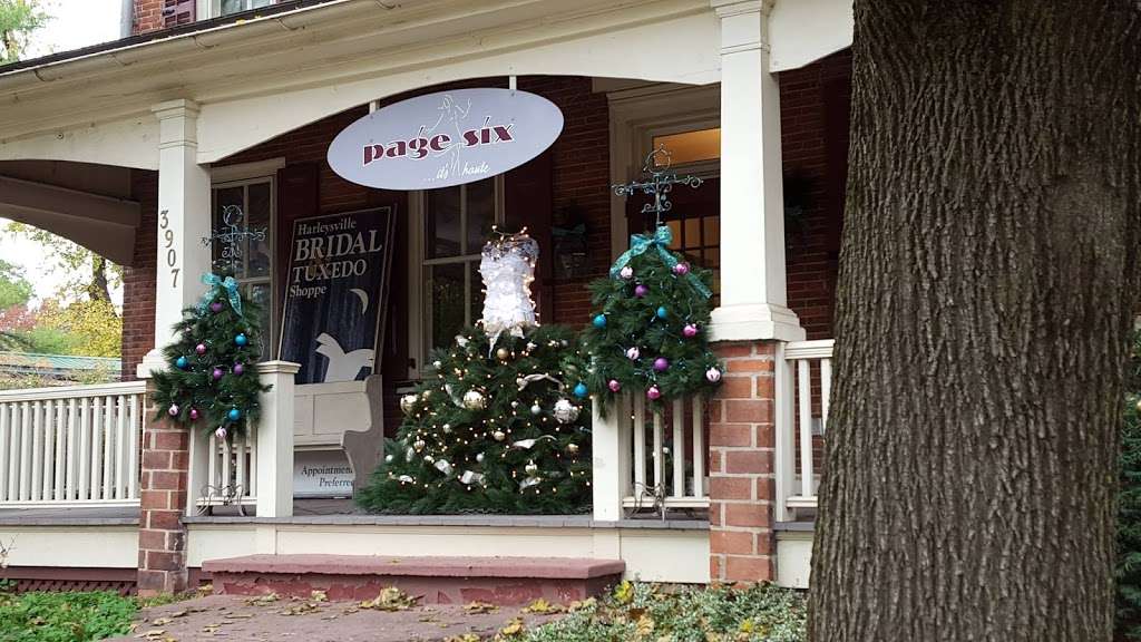 Harleysville Bridal & Tuxedo Shoppe and Page Six its haute | 3907 Skippack Pike, Skippack, PA 19474 | Phone: (610) 222-8182