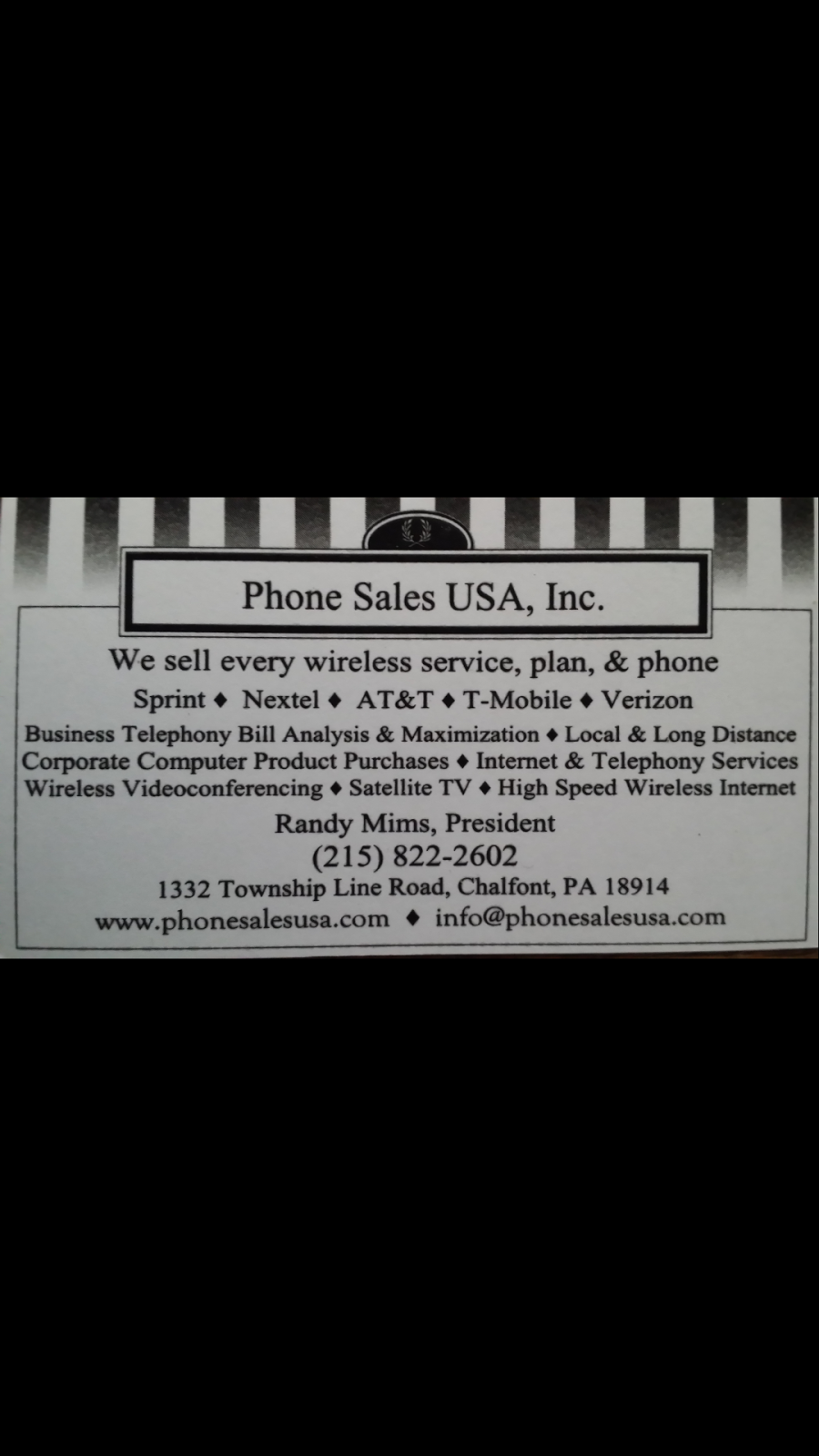 Phone Sales USA Inc | 1332 Township Line Rd, Chalfont, PA 18914, USA | Phone: (215) 822-2602