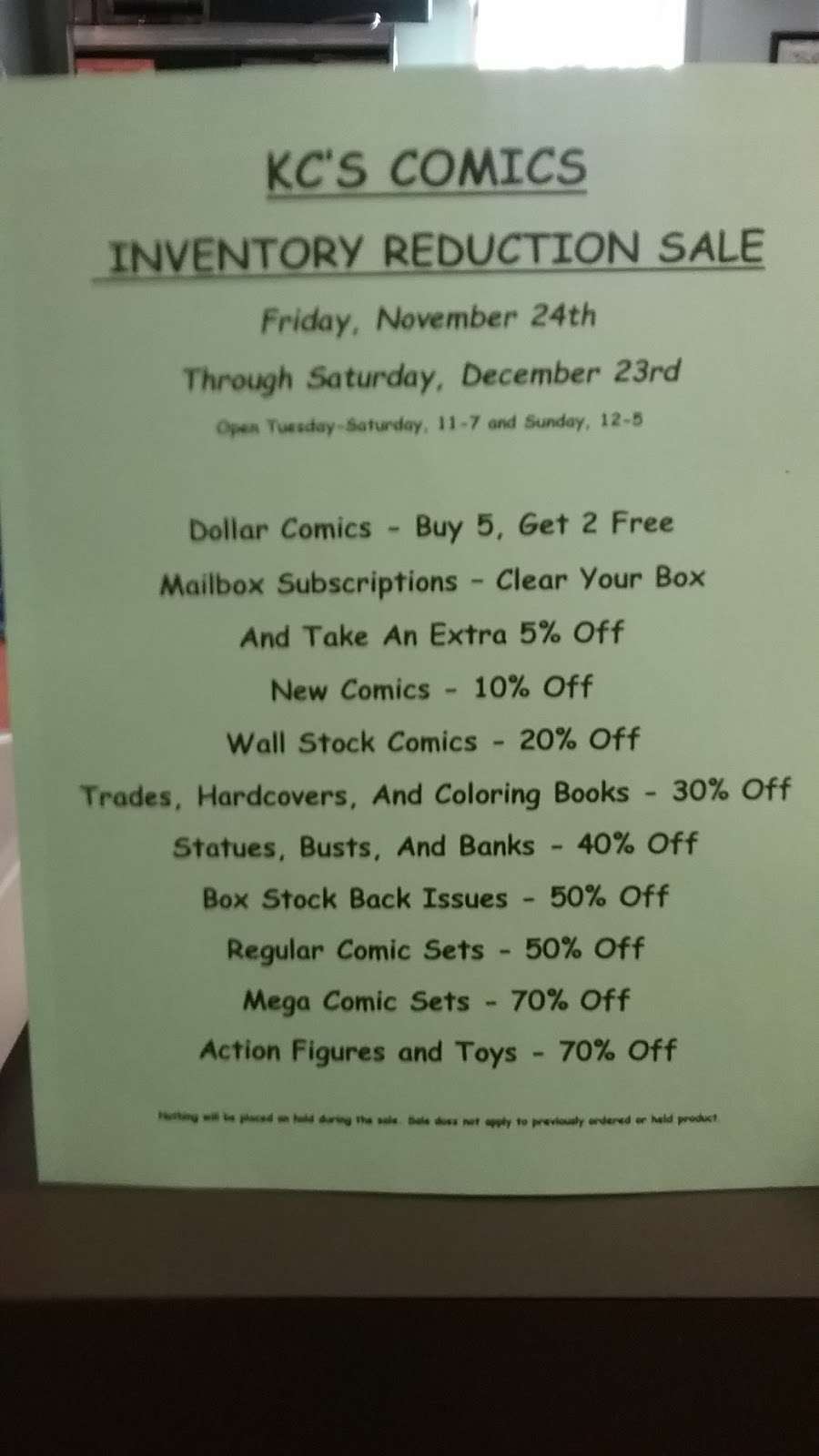 KCs Comics | 2807 Belair Rd, Fallston, MD 21047 | Phone: (410) 877-3152