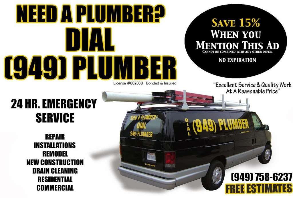 Dial Plumber | 156 Avenida Florencia, San Clemente, CA 92672 | Phone: (949) 370-8156