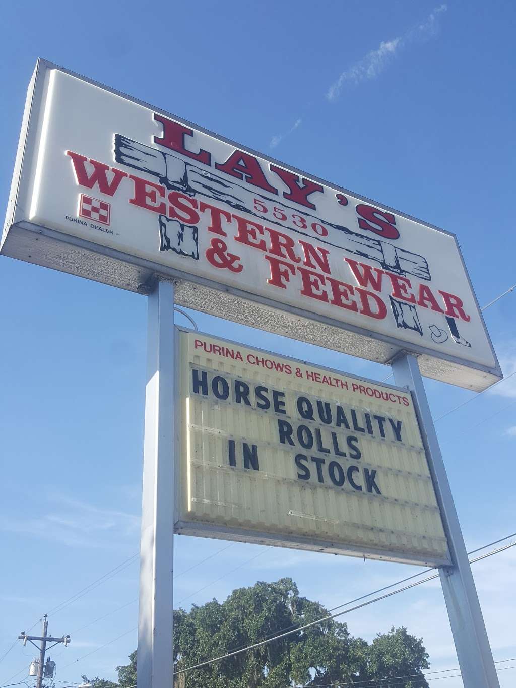 Lays Western Wear & Feed Inc | 5530 Old Rd 37, Lakeland, FL 33811, USA | Phone: (863) 646-1003