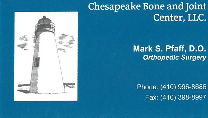 Chesapeake Bone & Joint Center | 160 Railroad Ave, Elkton, MD 21921, USA | Phone: (410) 996-8686