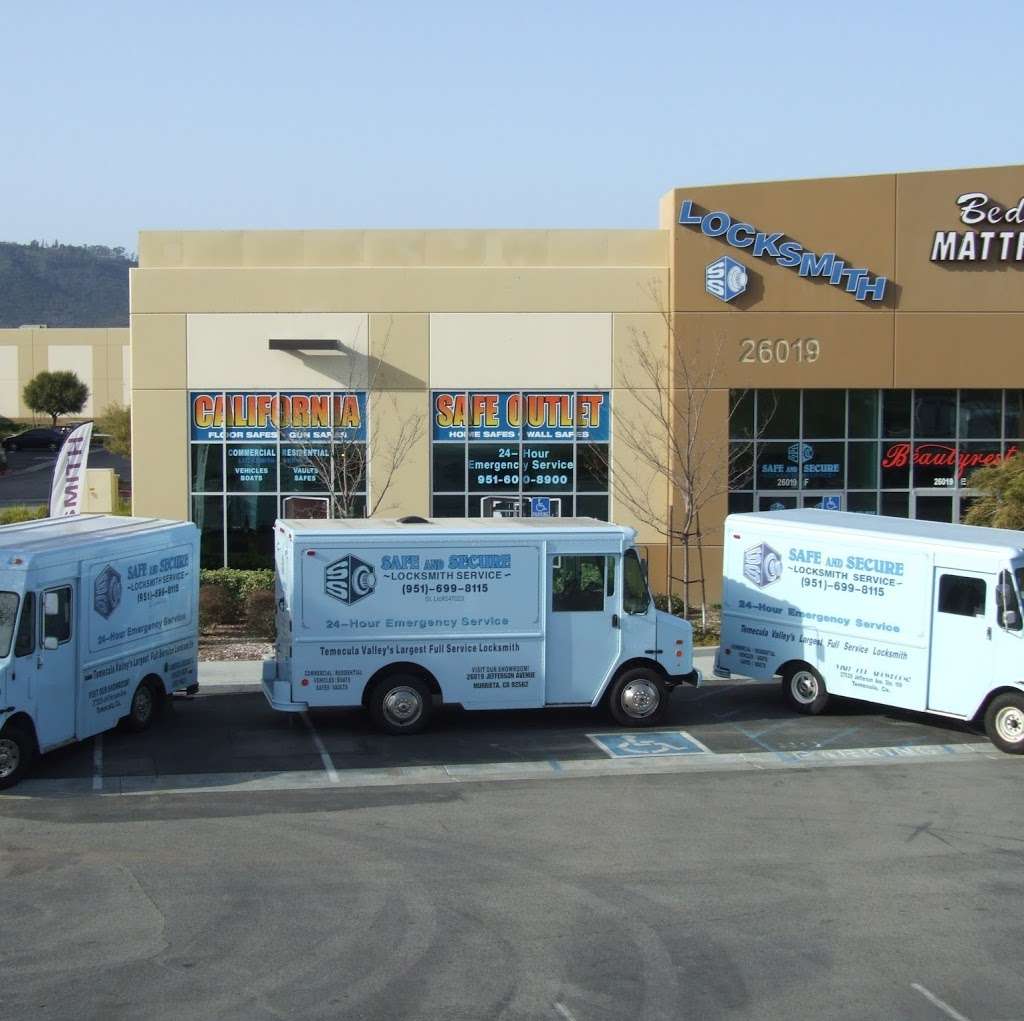 Safe and Secure Locksmith Service. | 26019 Jefferson Ave, Murrieta, CA 92562, USA | Phone: (951) 600-8900