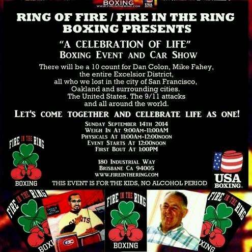 FIRE IN THE RING BOXING INC | 180 Industrial Way, Brisbane, CA 94005, USA | Phone: (415) 859-5568