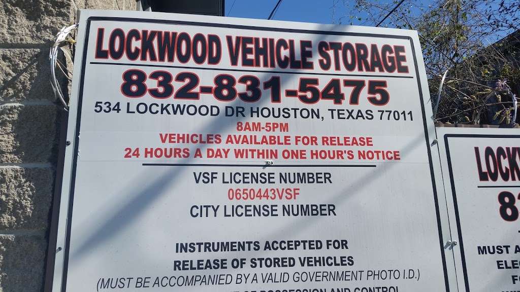 Lockwood Vehicle Storage | 534 Lockwood Dr, Houston, TX 77011, USA | Phone: (832) 831-5475