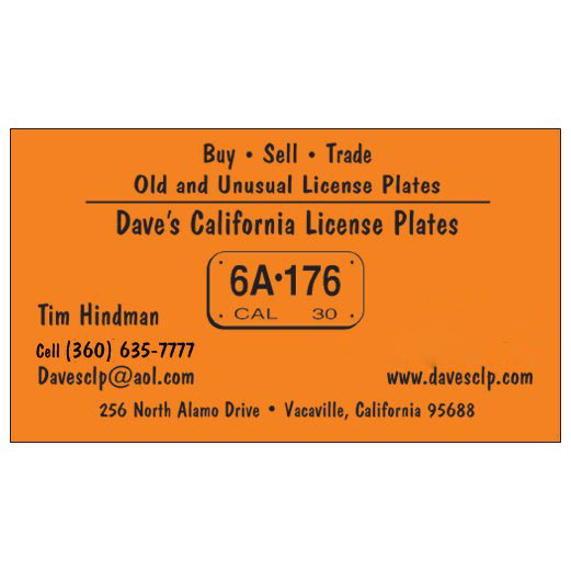 California License Plates | 256 N Alamo Dr, Vacaville, CA 95688 | Phone: (360) 635-7777