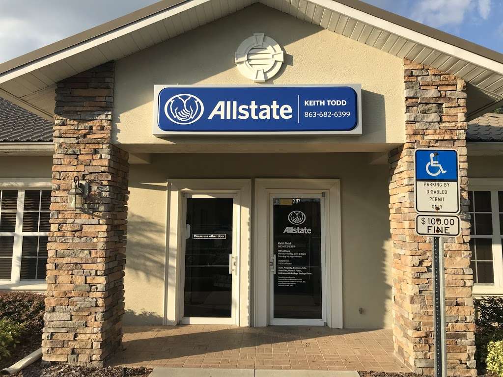 Keith Todd: Allstate Insurance | 4720 Cleveland Heights Blvd Ste 207, Lakeland, FL 33813, USA | Phone: (863) 682-6399