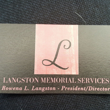 Langston Memorial Services | PO Box 481, Flossmoor, IL 60422, USA | Phone: (708) 365-6400