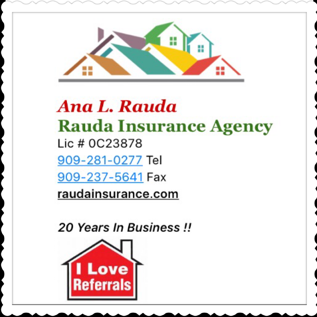 Rauda Insurance Agency | 11606 Belmonte Rd, Fontana, CA 92337, USA | Phone: (909) 281-0277