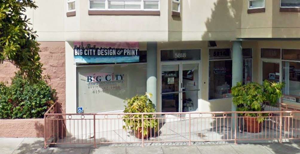 Big City Design & Print | 5818 Mission St, San Francisco, CA 94112 | Phone: (415) 452-1000