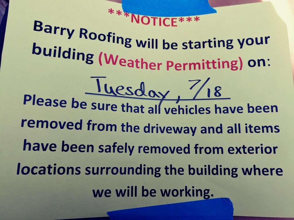 Barry Roofing Co. | 12625 S Hamlin Ct, Alsip, IL 60803, USA | Phone: (708) 596-4444