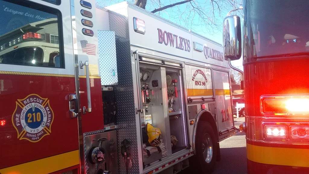 Volunteer Fire Department of Bowleys Quarters | 900 Bowleys Quarters Rd, Middle River, MD 21220 | Phone: (410) 887-5771