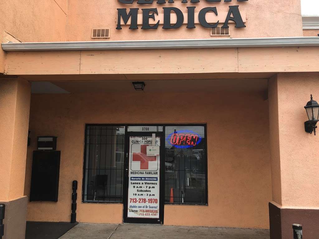 Clinica Popular, medicina familiar | 3700 Hillcroft St, Houston, TX 77057, USA | Phone: (832) 831-8901