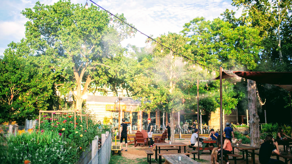 Cosmic Coffee + Beer Garden | 121 Pickle Rd, Austin, TX 78704, USA | Phone: (512) 481-0694