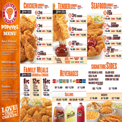 Popeyes | 440 E 57th St, Indianapolis, IN 46220, USA | Phone: (317) 617-6931