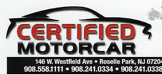Certified Motorcar LLC | 146 Westfield Ave W, Roselle Park, NJ 07204, USA | Phone: (908) 241-0334